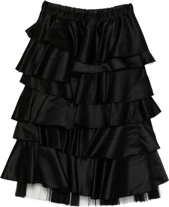 Comme Des Gar&ccedil;ons Rok met elastische tailleband - Zwart