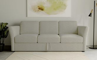 HOME AFFAIRE 3-Sitzer »Lavars Schlafsofa« mit Bettfunktion, in zwei verschiedenen Bezugsqualitäten