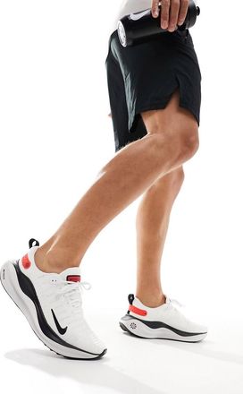 Nike Nike React infinity Run Flyknit 4 sneakers in white and red