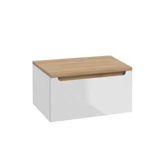 Petits Meubles Mueble bajo lavabo 60cm 1 caj&oacute;n paneles de mdf y melamina blanco