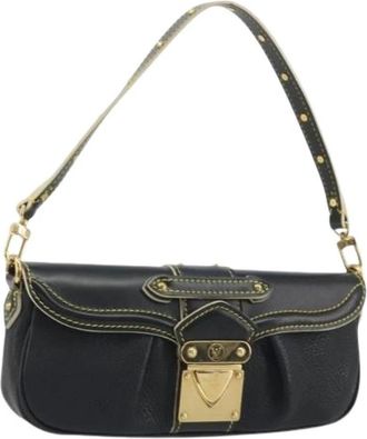 Louis Vuitton Pre-owned Vintage Shoulder Bag - Dames - Vintage Schoudertas - Zwart - ONE Size - Leer - Vintage
