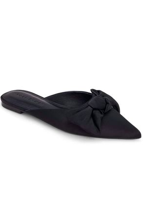 Yosi Samra Womens Clara Bow Slides In Black