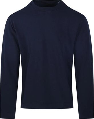 Original Vintage Blu T-shirt - Heren - Longsleeves - Blauw - L - Tops
