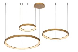Lucide VIDAL Dimmable Adjustable Stylish Indoor Modern LED Pendant Light in Yellow