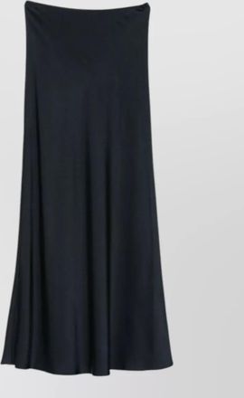 Fabiana Filippi high-waisted satin maxi a-line skirt