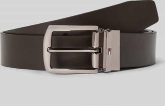 Tommy Hilfiger Gürtel aus Rindsleder Modell DENTON 3.5 REV in Dunkelbraun, Größe 100