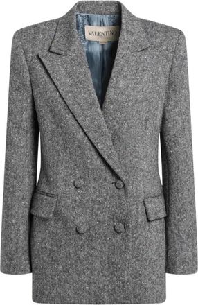 Valentino Garavani Jassen, Dames, Grijs, XS, Wol, Blazer