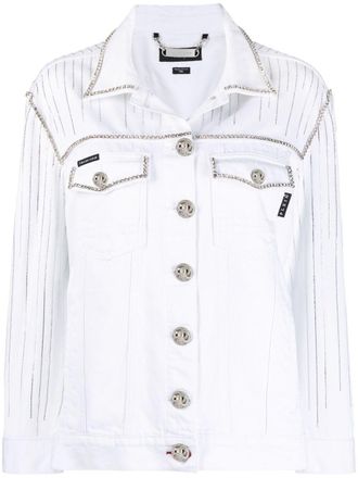 Philipp Plein Giacca denim - Bianco
