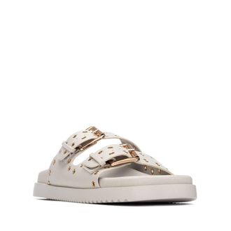 Xti Womens Eyelets Double Strap Buckle Sandals