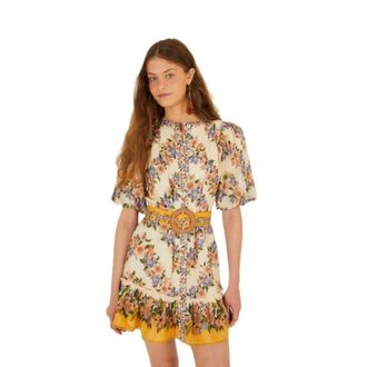 Farm Rio FARM Rio, Short Dresses, female, Multicolor, Size: XS Hilo Stripes Mini