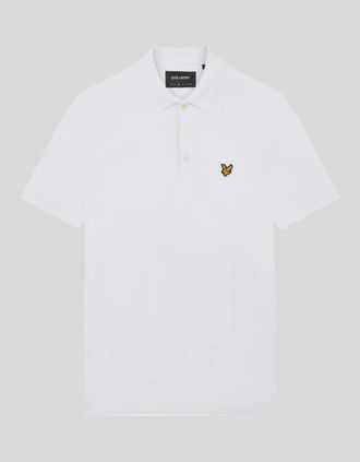 Lyle & Scott Lyle And Scott Mens Cotton Polo Shirt - White - Size: 44/Regular