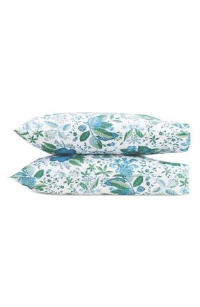 Matouk Pomegranate Set of 2 Pillowcases in Sea at Nordstrom, Size Standard