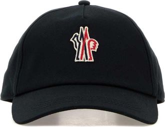 Moncler Black Cotton Baseball Cap