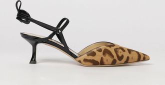 Fendi D&eacute;collet&eacute; slingback Very Colibr&igrave; in cavallino animalier con tacco medio