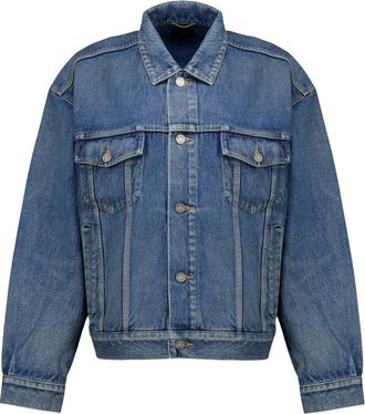Saint Laurent Dames, Jassen, Blauw, Maat: M Denim