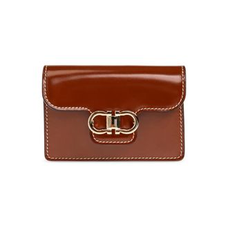 Ferragamo Wallets & Cardholders, female, Brown, Size: ONE SIZE Gancini Key Holder