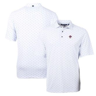 Cutter & Buck Mens Cutter & Buck White ECU Pirates Virtue Eco Pique Tile Recycled Polo at Nordstrom, Size X-Large