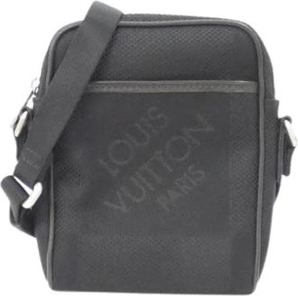Louis Vuitton Pre-owned Cross Body Bags, female, Black, Size: ONE SIZE Pre-owned Damier Geant Mini Citadin Shoulder Bag