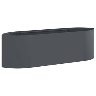 vidaXL Cama De Jard&iacute;n Elevada Gris Antracita 140 X 40 X 40 Cm Acero Vidaxl