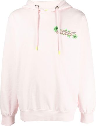 Barrow graphic-print pullover hoodie - unisex - Cotton - M - Pink
