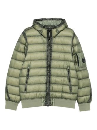 C.P. Company Lens-detail hooded jacket - Green