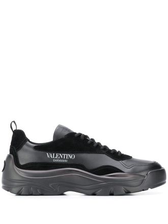 Valentino Garavani Gumboy leren sneakers - Zwart