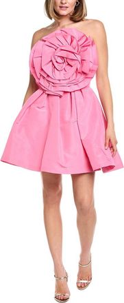 Carolina Herrera Flower Silk Mini Dress