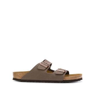Birkenstock Sandalen met dubbele bandjes- smalle pasvorm - Dames - Sandalen - Bruin - 36 EU - Leer - Schoenen