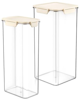 Sorbus 2-Pack Tall Stackable Food Storage Containers