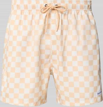 Boardies Badehose mit elastischem Bund Modell Piazza in Beige, Gr&ouml;&szlig;e XXL