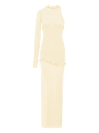 Manur&iacute; Candy one-sleeve maxi dress - Yellow