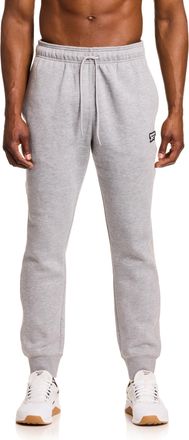 Reebok Mens Cotton Vital Fleece Sweatpant, Grey Heather, Medium