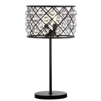 Jonathan Y Designs Gabrielle Metal/Crystal LED Table Lamp in Oil Rubbed Bronze at Nordstrom