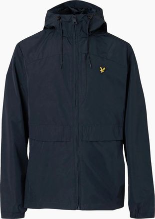 Lyle & Scott Mens Lyle & Scott Lightweight Hooded Jacket Dark Navy - Black - Size: 44/Regular