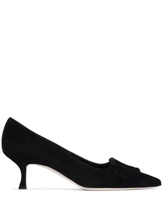 Manolo Blahnik Maysale pumps verfraaid met gesp - Zwart