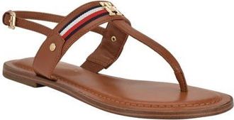 Tommy Hilfiger Gabry T-Strap Sandal in Medium Brown at Nordstrom, Size 8.5