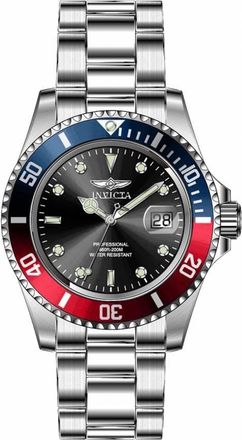 Invicta Pro Diver Quartz Black Dial Pepsi Bezel Mens Watch 47354