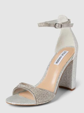 Steve Madden Sandalette mit Strasssteinbesatz Modell CAPSULE in Silber, Größe 40