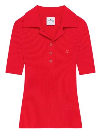 Courr&egrave;ges Ribbed Knit Sweater