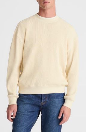 Madewell Waffle Sweatshirt in Antique Cream at Nordstrom, Size Xx-Large