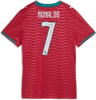 Puma (WMNS) PUMA Cristiano Ronaldo Portugal 2026 Home Player Jersey Club Red Green Lagoon 788143-77