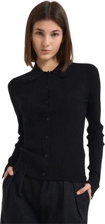 Filippa K Truien & Vesten, Dames, Zwart, S, Polyester, Polo