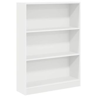 vidaXL Estanter&iacute;a De Madera De Ingenier&iacute;a Blanca 80x24x109 Cm Vidaxl