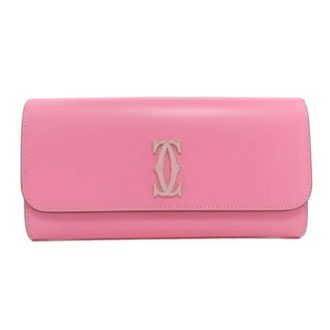 Cartier Pre-owned Wallets, female, Pink, Size: ONE SIZE Pre-owned Leather wallets