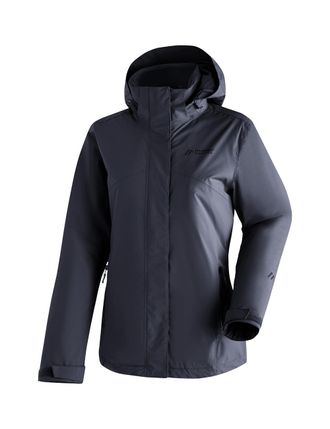 Maier Sports Regenjacke MAIER SPORTS Metor Therm Rec W, Damen, Gr. 36, blau (dunkelblau), 100% Polyester, Rundhals, Jacken Regenjacke, warme Damen Jacke mit Kapuze