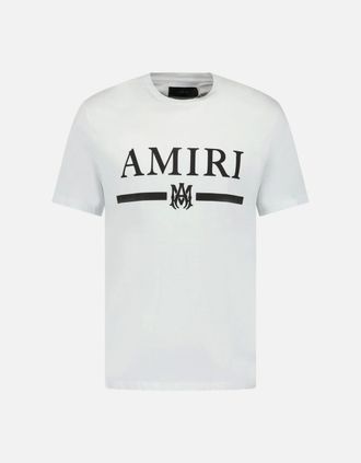 Amiri Mens Amiri Ma Bar T-Shirt White - Size: 44