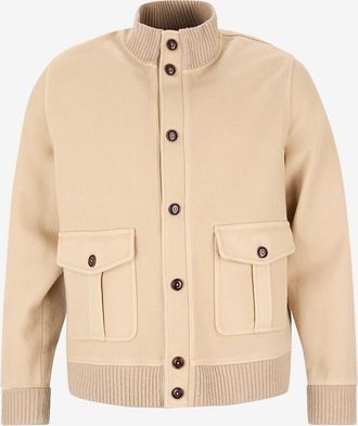 Circolo 1901 Kurze Flanell-Blouson mit geripptem Rundhals