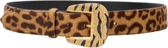 Roberto Cavalli Effen riem met strassgesp - Dames - Riemen - Beige - 70 CM - Accessoires