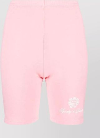 Sporty & Rich crested country cotton biker shorts