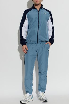 Lacoste Tracksuit Set: Sweatshirt And Pants, Mens, Blue